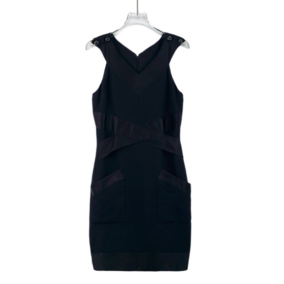 CHANEL Black Mini Dress with Button Detail - Picture 1 of 7